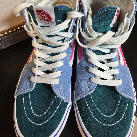 VANS Sk8-Hi Reissue Skateboard Shoes Women’s 8, Men's 6.5 Bright Colors Suede - Picture 11 of 11